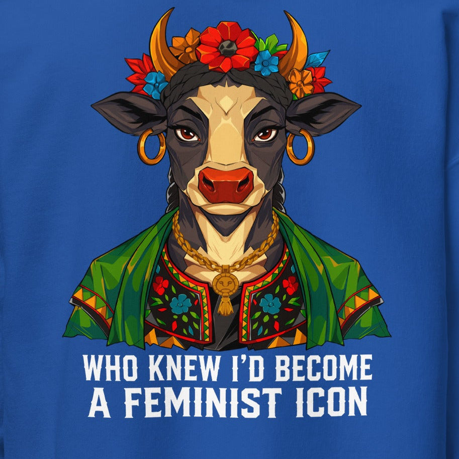 Hoodie. Madame Moo: Frida Cowlo